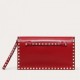 Valentino Medium Clutch In Red Calfskin High