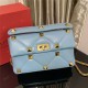 Valentino GARAVANI ROMAN STUD NAPPA CHAIN BAG Light Blue High