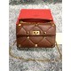 Valentino GARAVANI ROMAN STUD NAPPA CHAIN BAG Tan High