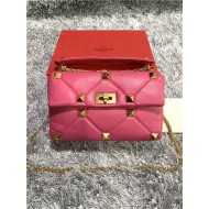 Valentino GARAVANI ROMAN STUD NAPPA CHAIN BAG Fuchsia High