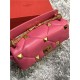 Valentino GARAVANI ROMAN STUD NAPPA CHAIN BAG Fuchsia High