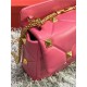 Valentino GARAVANI ROMAN STUD NAPPA CHAIN BAG Fuchsia High