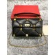 Valentino GARAVANI ROMAN STUD NAPPA CHAIN BAG Black High