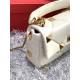 Valentino GARAVANI ROMAN STUD NAPPA CHAIN BAG White High