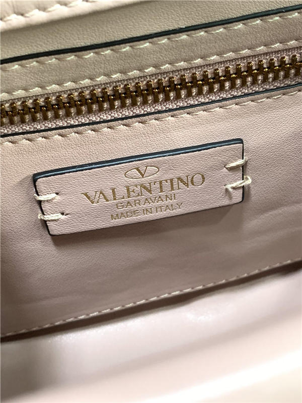 Valentino GARAVANI Small ROMAN STUD NAPPA CHAIN BAG Rose Cannelle High