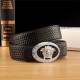 Versace Medusa Round Buckle Leather Belt 38mm High