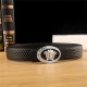 Versace Medusa Round Buckle Leather Belt 38mm High