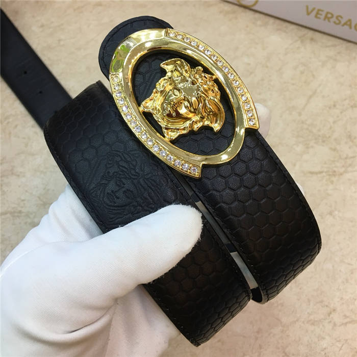 Versace MEDUSA LEATHER BELT 38mm High