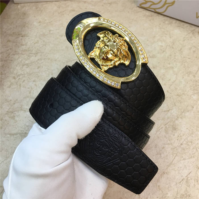 Versace MEDUSA LEATHER BELT 38mm High