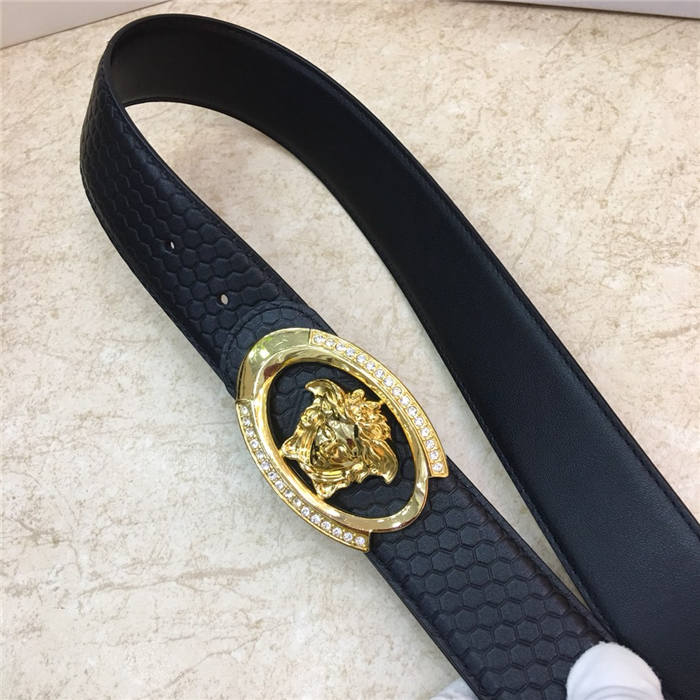 Versace MEDUSA LEATHER BELT 38mm High