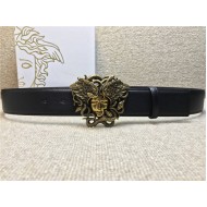 Versace MEDUSA LEATHER BELT 38mm High