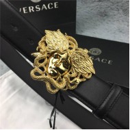 Versace MEDUSA LEATHER BELT 38mm High