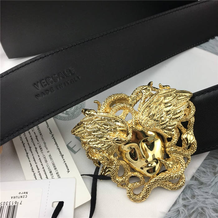 Versace MEDUSA LEATHER BELT 38mm High