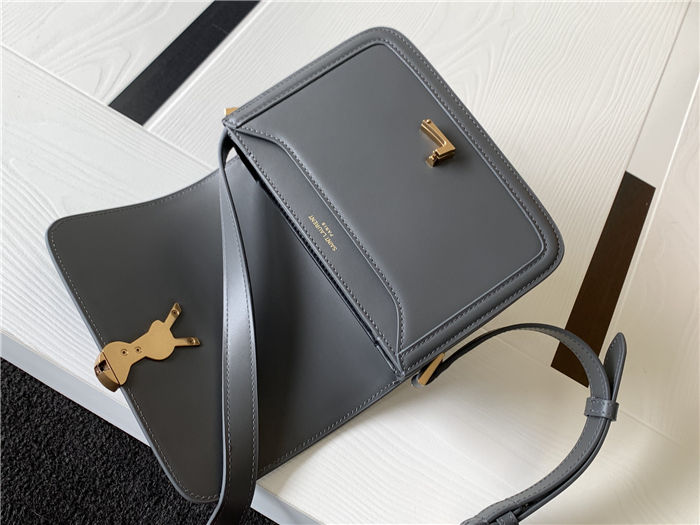 SOLFERINO SMALL SATCHEL IN BOX SAINT LAURENT LEATHER High