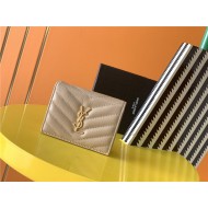 MONOGRAM CARD CASE IN GRAIN DE POUDRE EMBOSSED LEATHER High