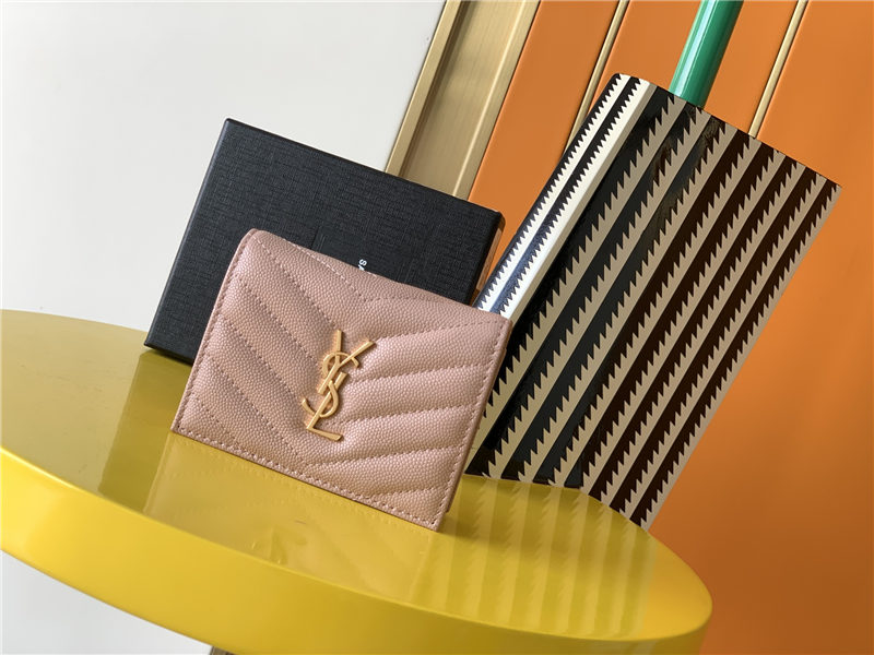 MONOGRAM CARD CASE IN GRAIN DE POUDRE EMBOSSED LEATHER High