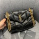 LOULOU PUFFER SMALL BAG IN QUILTED LAMBSKIN Gold-Tone Black High