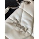 LOULOU PUFFER SMALL BAG IN QUILTED LAMBSKIN Silver-Tone High