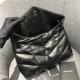 LOULOU PUFFER SMALL BAG IN QUILTED LAMBSKIN Black High