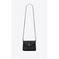 LOULOU TOY BAG IN Y-QUILTED LEATHER Gold-Tone Black High