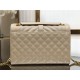 ENVELOPE MEDIUM BAG IN MIX MATELASSÉ GRAIN DE POUDRE EMBOSSED LEATHER Beige-Gold High