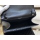 ENVELOPE MEDIUM BAG IN MIX MATELASSÉ GRAIN DE POUDRE EMBOSSED LEATHER Black-Black High