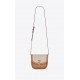 KAIA SMALL SATCHEL IN COTTON CANVAS AND VINTAGE LEATHER High