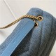 LOULOU SMALL BAG IN Y-QUILTED Denim Gold-Tone Blue High