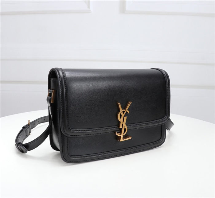 SOLFERINO MEDIUM SATCHEL IN BOX SAINT LAURENT LEATHER High