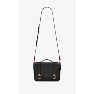 SCHOOLBAG MINI SATCHEL IN SHINY LEATHER High