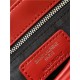 LOULOU TOY BAG IN MATELASSÉ "Y" LEATHER Red mid