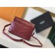 LOULOU TOY BAG IN MATELASSÉ "Y" LEATHER Wine mid