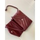 LOULOU TOY BAG IN MATELASSÉ "Y" LEATHER Wine mid