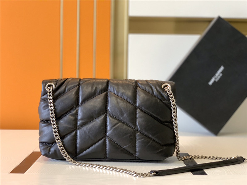 PUFFER SMALL BAG IN QUILTED LAMBSKIN mid