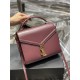 CASSANDRA MEDIUM TOP HANDLE BAG IN SMOOTH LEATHER Wine High