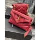 LOULOU PUFFER SMALL BAG IN QUILTED LAMBSKIN Gold-Tone Red High