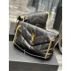 LOULOU PUFFER MEDIUM BAG IN QUILTED LAMBSKIN Gold-Tone Black High