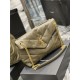 LOULOU PUFFER MEDIUM BAG IN QUILTED LAMBSKIN Gold-Tone Green High