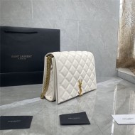 BECKY SMALL CHAIN BAG IN QUILTED LAMBSKIN White High