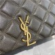 BECKY SMALL CHAIN BAG IN QUILTED LAMBSKIN Taupe High