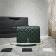 BECKY SMALL CHAIN BAG IN QUILTED LAMBSKIN Green High